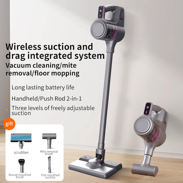 Cordless Stick Vacuum Cleaner: 4-in-1 Lightweight Handheld Vac with Mop Kit for Hard Floor, Sofa, Curtains & Car Interior - Image