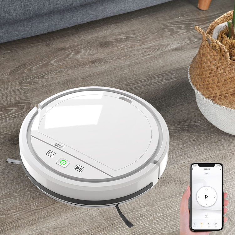 Smart Home Robot Vacuum Mop Combo, Tuya Smart App Control, 2500Pa Powerful Suction with Anti-Drop Sensors, Auto-Self Charging, 3-in-1 Sweeping/Suction - Image
