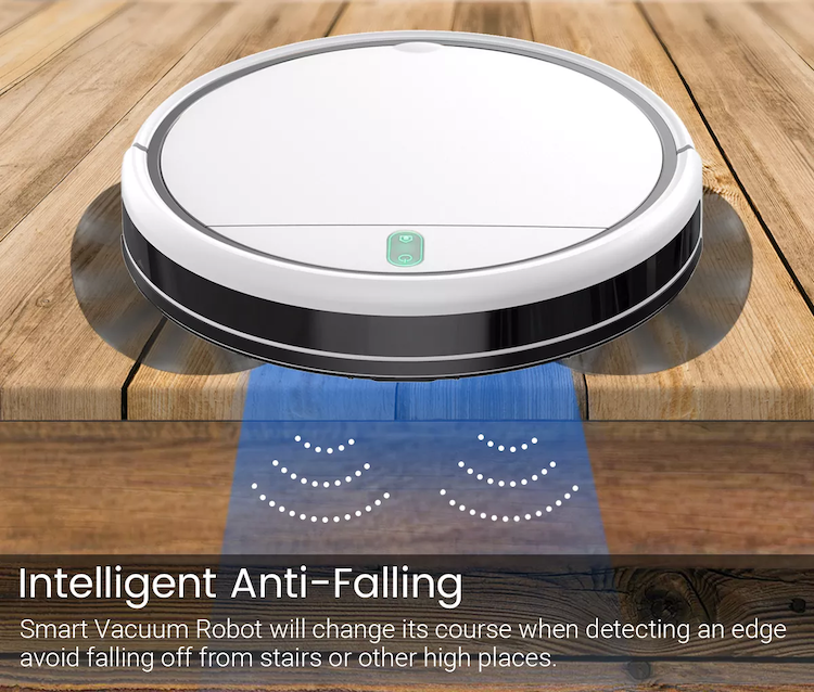 Smart Robot Vacuum and Mop Combo, 3000Pa Strong Suction, Tuya App & Remote Control, Intelligent Mapping & Infrared Sensors for Pet Hair, Hard Floor, L - Image