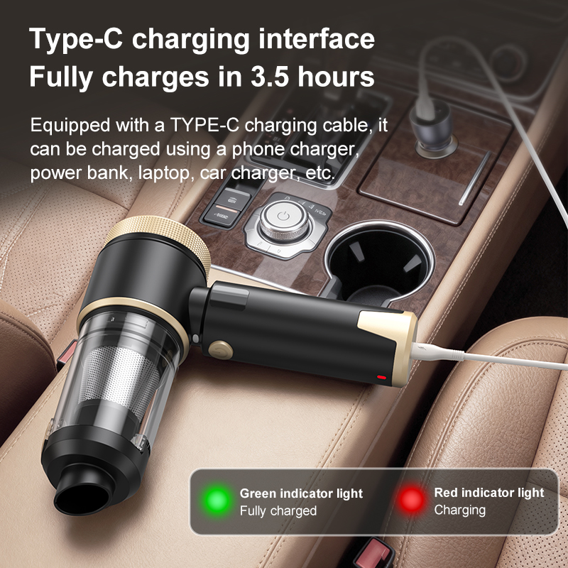 Professional Cordless Handheld Vacuum,16000Pa Brushless Motor & Digital Display - Image