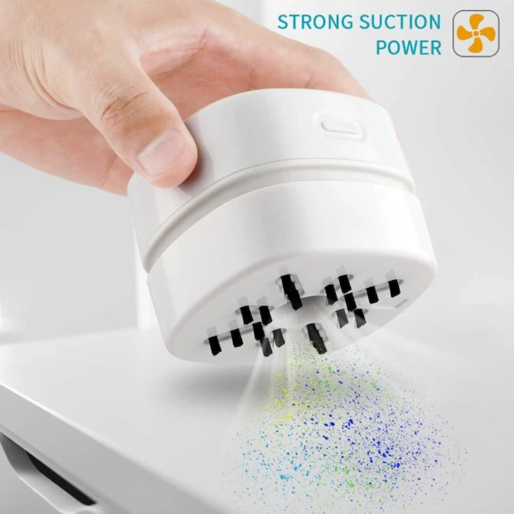 1400mAh High-Capacity Mini Desk Vacuum: Portable Cordless Keyboard Cleaner with Pro Suction - Image