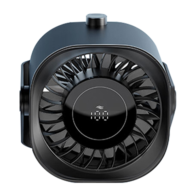Portable Cordless Desk Fan With 5000mAh Battery Powered, LED Display & 220° Ultra-Wide Cooling for Home & Office - Image