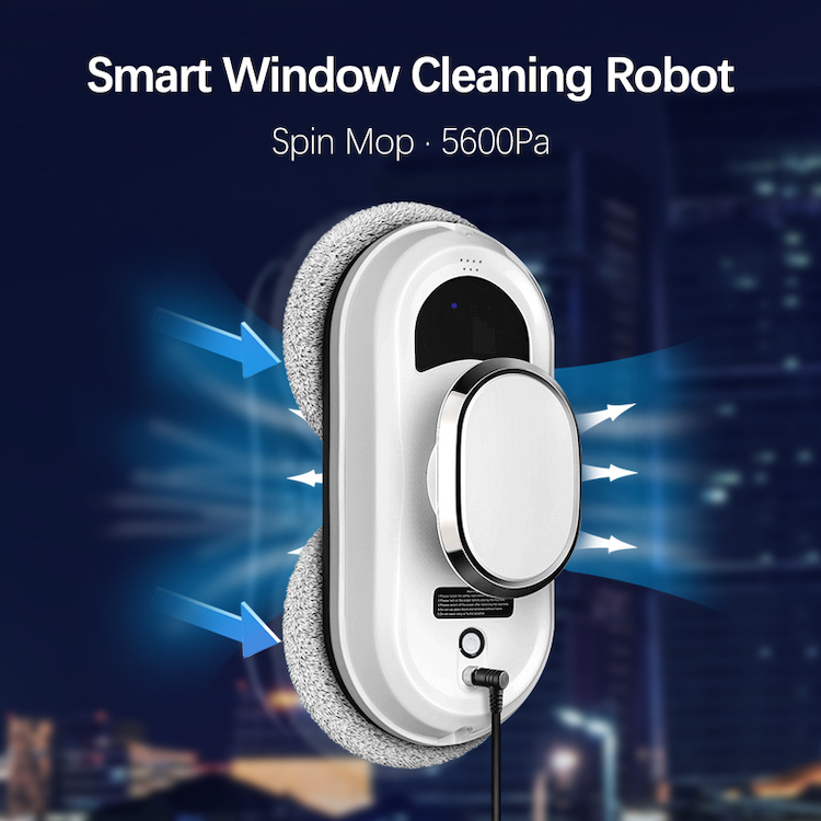 Smart Robotic Window Cleaner with 2800Pa Suction – Automatic Frameless Glass Cleaning Robot for Home & High-Rise Windows - Image