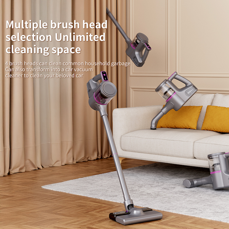 Cordless Stick Vacuum Cleaner: 4-in-1 Lightweight Handheld Vac with Mop Kit for Hard Floor, Sofa, Curtains & Car Interior - Image