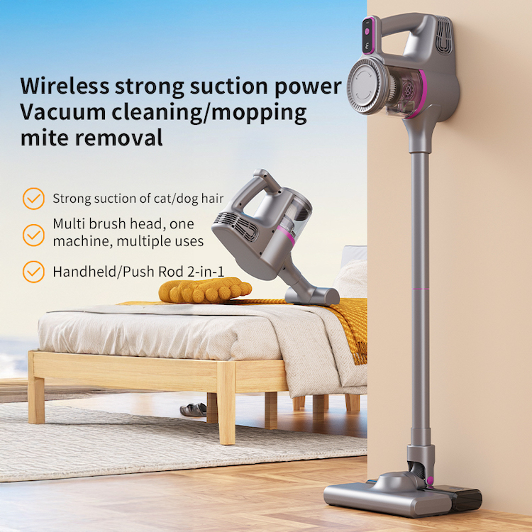 Cordless Stick Vacuum Cleaner: 4-in-1 Lightweight Handheld Vac with Mop Kit for Hard Floor, Sofa, Curtains & Car Interior - Image