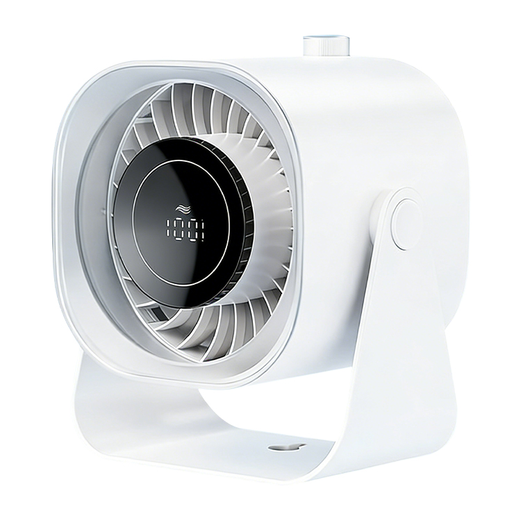 Portable Cordless Desk Fan With 5000mAh Battery Powered, LED Display & 220° Ultra-Wide Cooling for Home & Office - Image