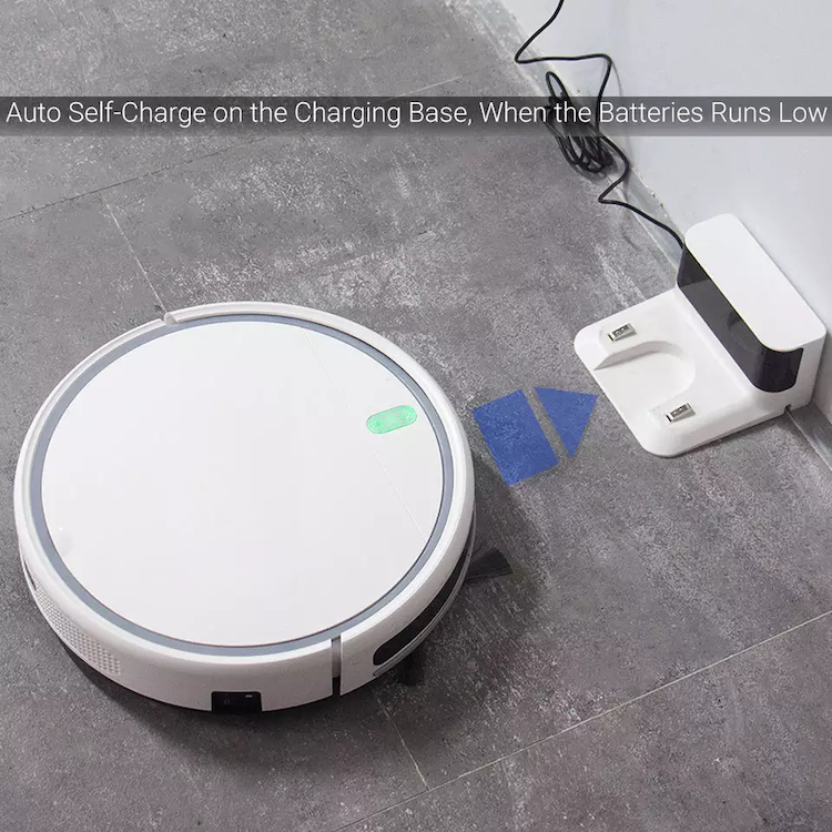 Smart Robot Vacuum and Mop Combo, 3000Pa Strong Suction, Tuya App & Remote Control, Intelligent Mapping & Infrared Sensors for Pet Hair, Hard Floor, L - Image