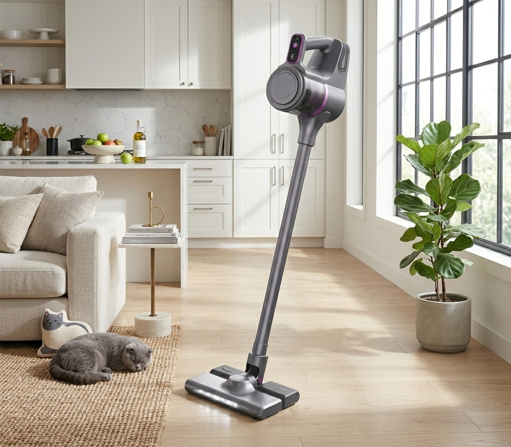 Cordless Stick Vacuum Cleaner: 4-in-1 Lightweight Handheld Vac with Mop Kit for Hard Floor, Sofa, Curtains & Car Interior