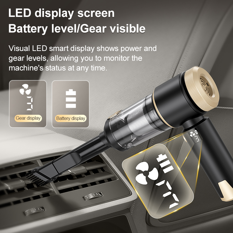 Professional Cordless Handheld Vacuum,16000Pa Brushless Motor & Digital Display - Image