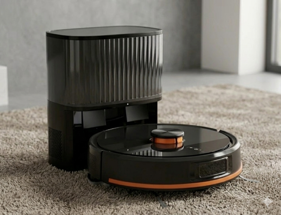 LDS Laser Navigation Robot Vacuum Cleaner, 2600Pa Suction, Map Path Supported, Works with Tuya Smart App, Self-Charging for Pet Hair & Hard Floor