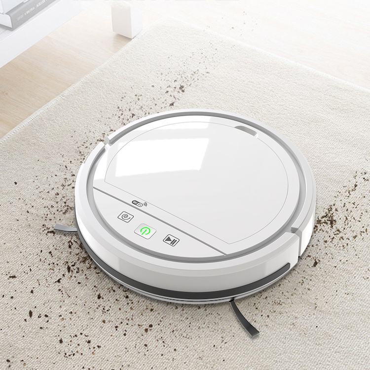 Smart Home Robot Vacuum Mop Combo, Tuya Smart App Control, 2500Pa Powerful Suction with Anti-Drop Sensors, Auto-Self Charging, 3-in-1 Sweeping/Suction - Image