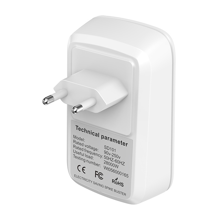 Smart Home Power Saver Device - Eco-Friendly Energy Consumption Reducer, US/EU Plug Compatible for Household Appliances - Image