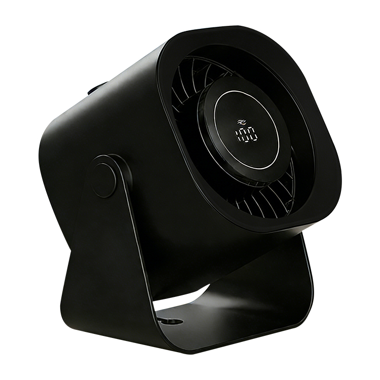 Portable Cordless Desk Fan With 5000mAh Battery Powered, LED Display & 220° Ultra-Wide Cooling for Home & Office - Image