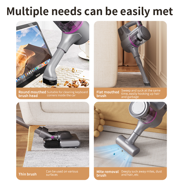 Cordless Stick Vacuum Cleaner: 4-in-1 Lightweight Handheld Vac with Mop Kit for Hard Floor, Sofa, Curtains & Car Interior - Image
