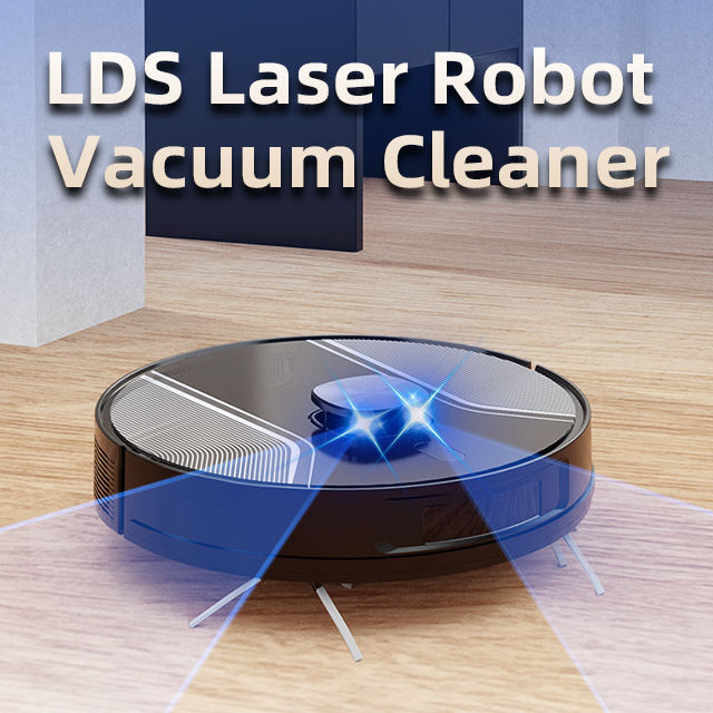 V8 Smart Robot Vacuum and Mop Combo - 3700Pa Suction, LDS Laser Navigation, Ideal for Pet Hair & Hard Floors, Compatible with Alexa/Google Home - Image