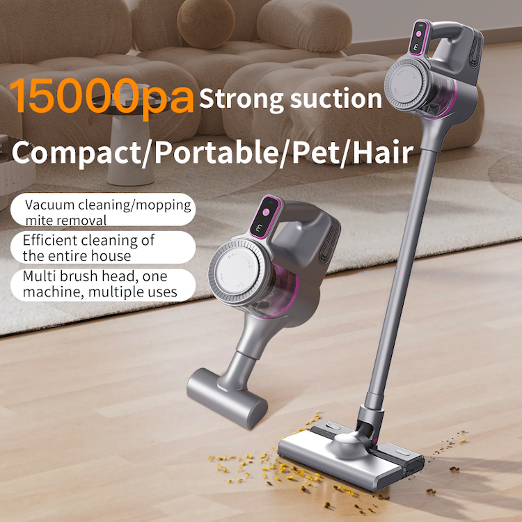 Cordless Stick Vacuum Cleaner: 4-in-1 Lightweight Handheld Vac with Mop Kit for Hard Floor, Sofa, Curtains & Car Interior - Image